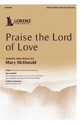 Praise the Lord of Love SATB choral sheet music cover